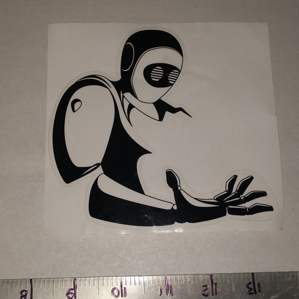 unique vinyl Robot cling, from CES Las Vegas, new never used